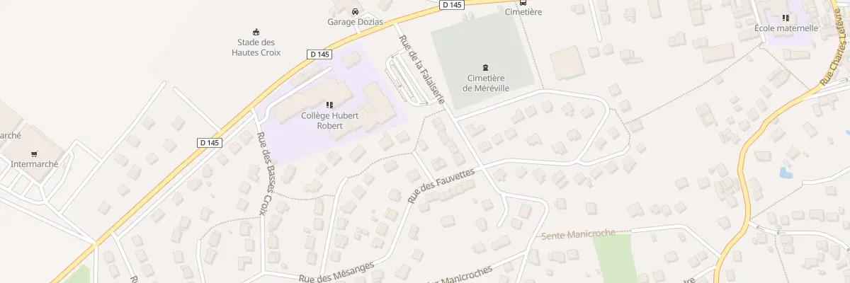 Plan du 4 Rue des Grives au Mérévillois