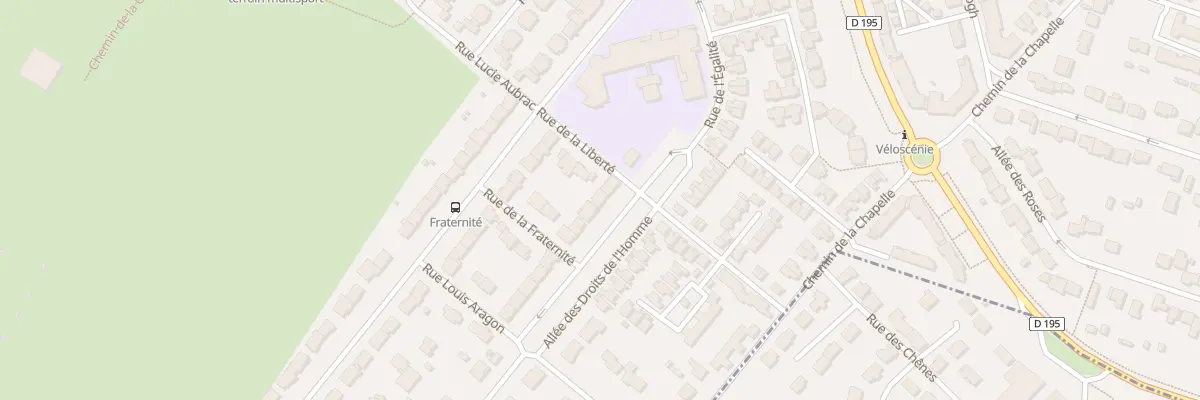 Plan du 2 All des Droits de l’Homme à Magny-les-Hameaux