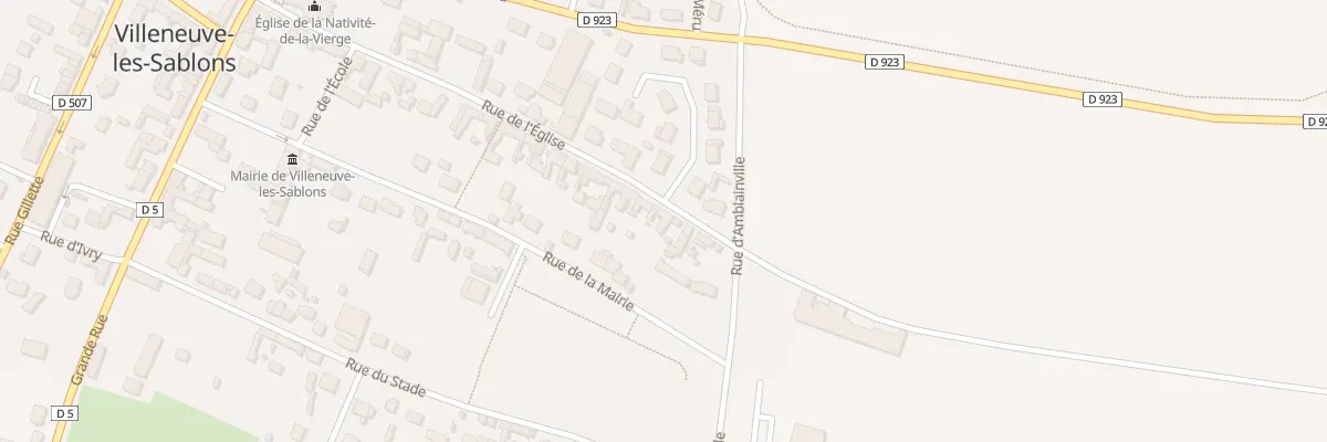 Plan du 50 Rue de l’Eglise à Villeneuve-les-Sablons