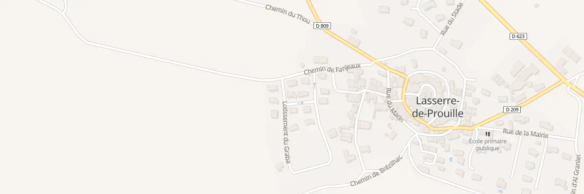 Plan du 5 Le Graba à Lasserre-de-Prouille