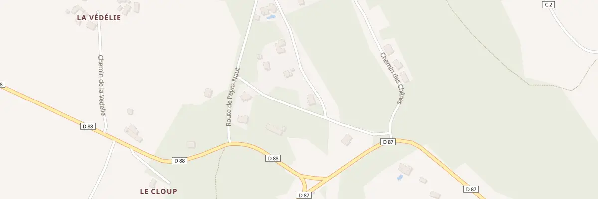 Plan du 5220 Peyrelevade à Naussac
