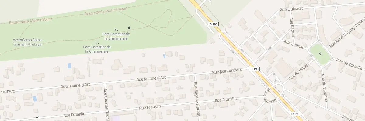 Plan du 6 Rue Jeanne d’Arc à Saint-Germain-en-Laye