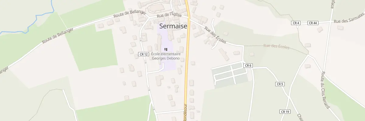 Plan du 98 Rte de Mondétour à Sermaise