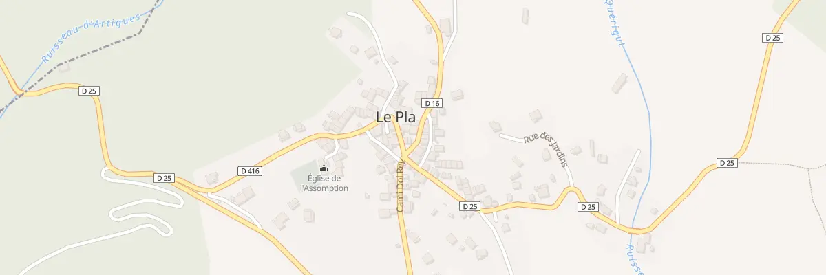 Plan du 25 Le Village au Pla