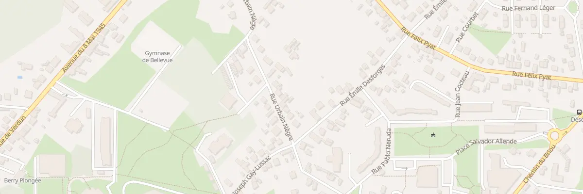 Plan du 6 Rue Urbain Nègre à Vierzon