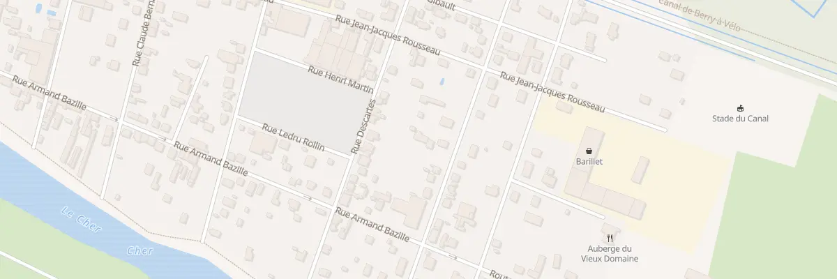 Plan du 22 Rue André Guillemain à Vierzon