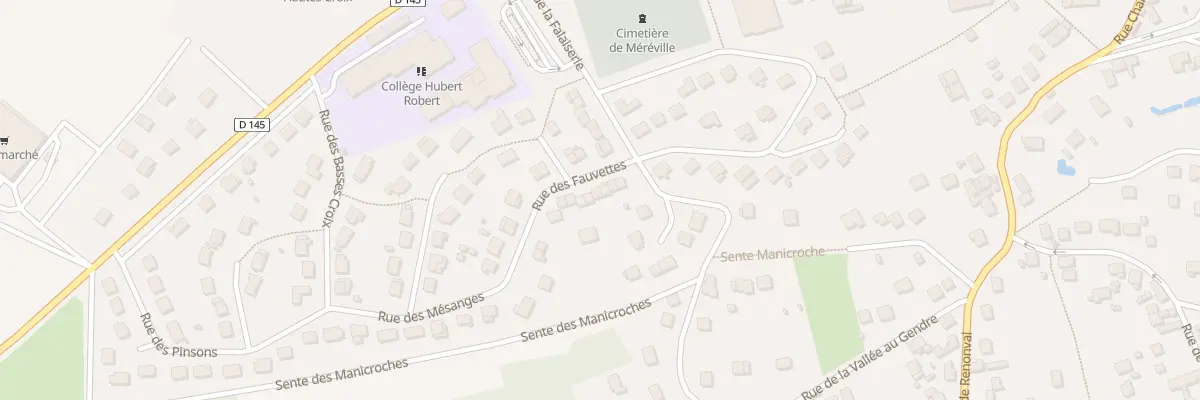 Plan du 18 Rue des Fauvettes au Mérévillois