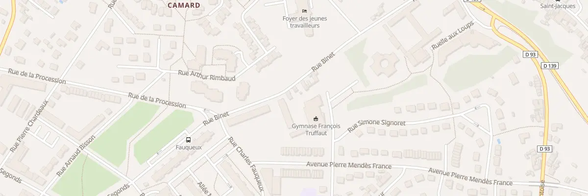 Plan du 27 Rue Binet à Beauvais