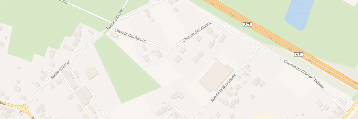 Plan du 13 Che des Ajoncs à Vierzon