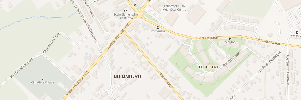 Plan du 17 Rue Félix Pyat à Vierzon