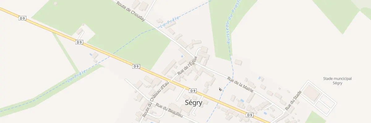 Plan du 5016 Le Bourg à Ségry