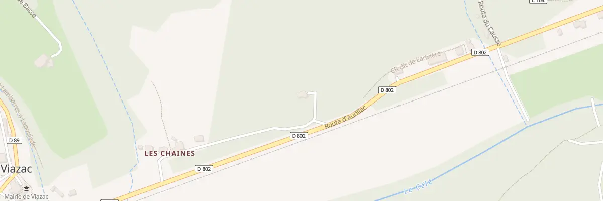 Plan du 5065A Lapoujade à Viazac