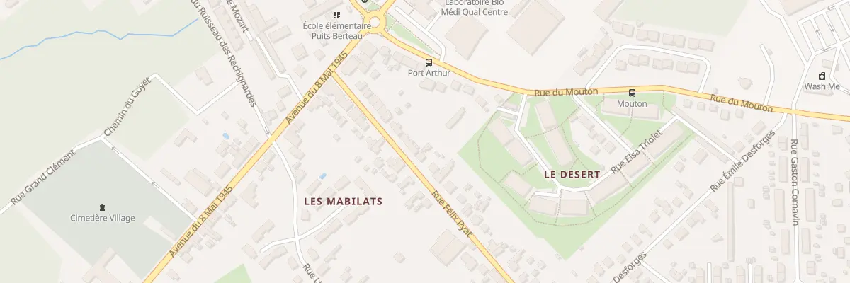 Plan du 21 Rue Félix Pyat à Vierzon