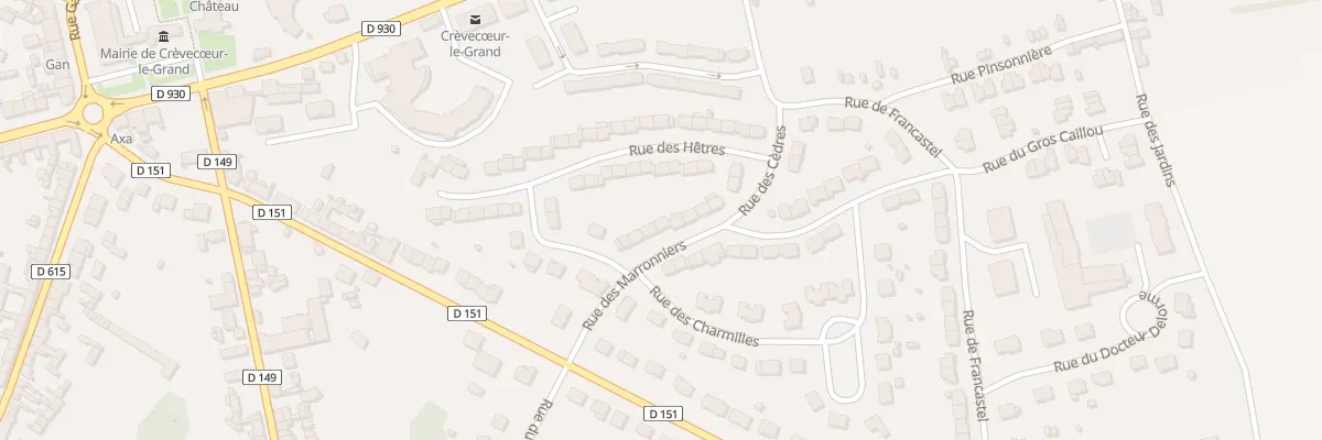 Plan du 13 Rue du Marronnier à Crèvecœur-le-Grand