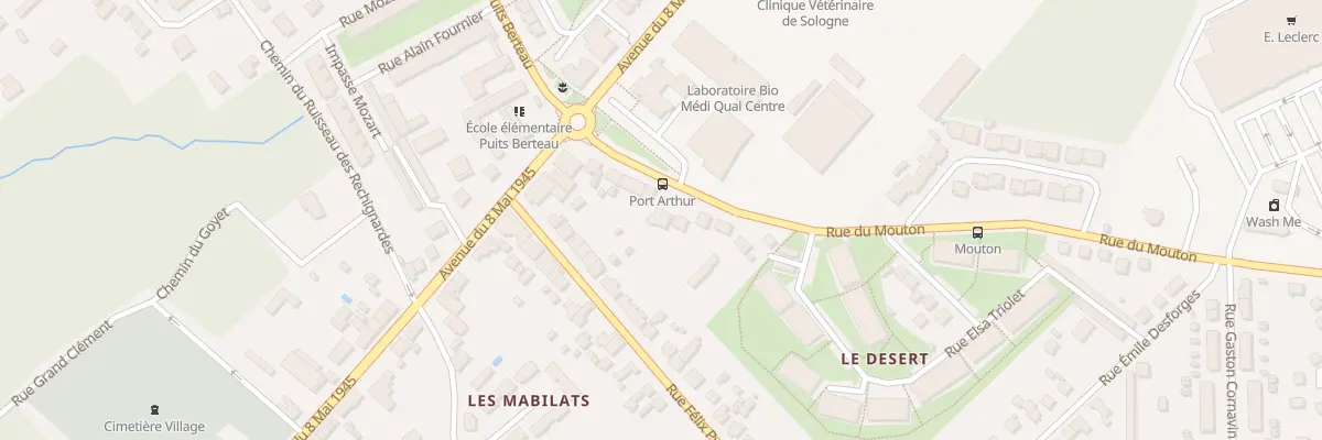 Plan du 8 Rue du Mouton à Vierzon