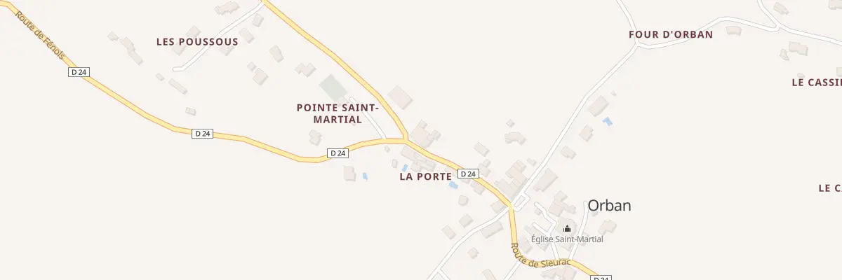 Plan du 5010 Saint Martial à Orban