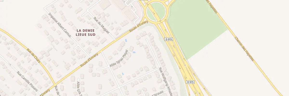 Plan du 41 Rue Wolfgang Amadeus Mozart à Osny