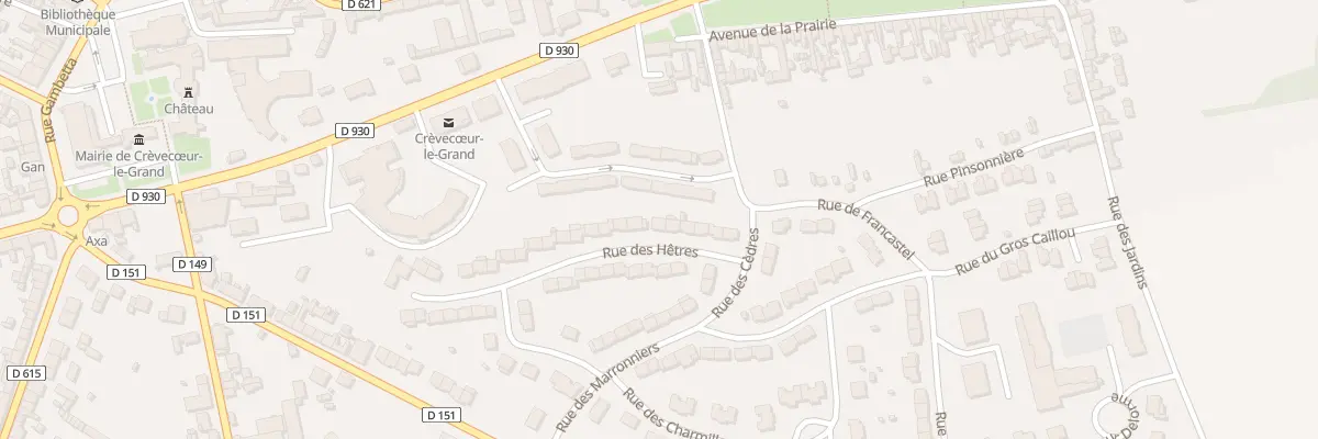 Plan du 25 Rue des Hêtres à Crèvecœur-le-Grand