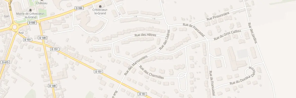Plan du 17 Rue du Marronnier à Crèvecœur-le-Grand