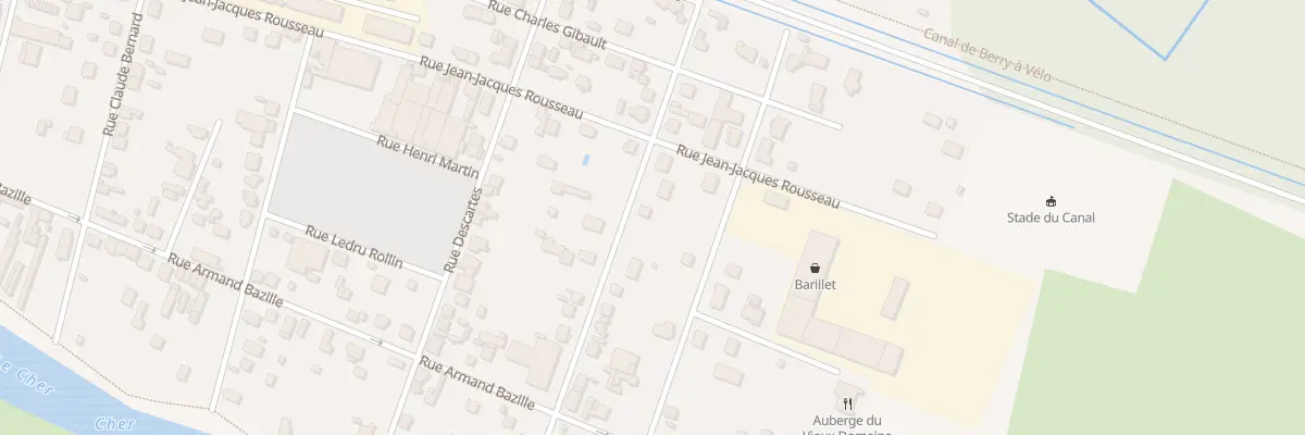 Plan du 13 Rue André Guillemain à Vierzon