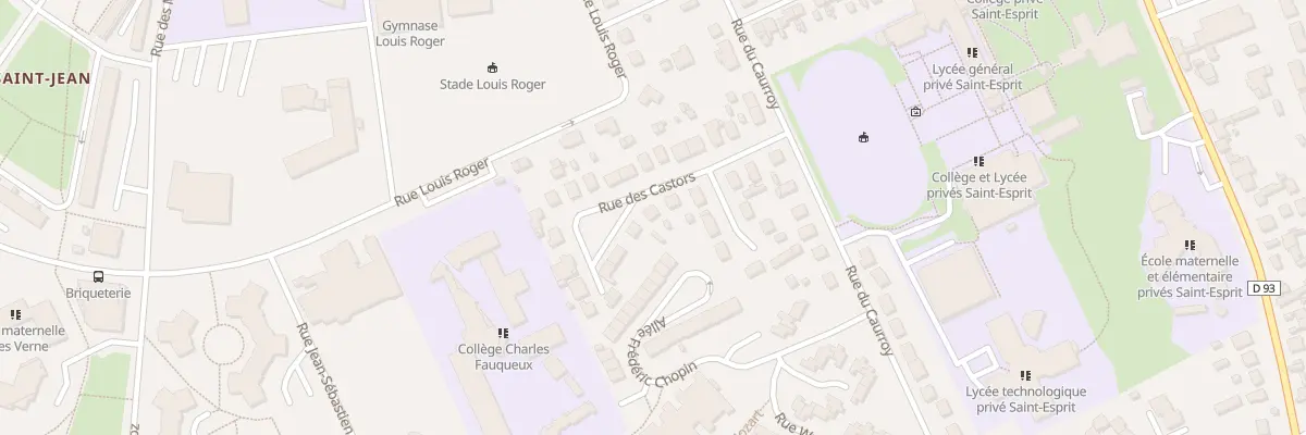Plan du 11 Rue des Castors à Beauvais