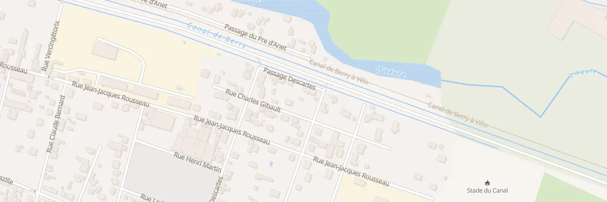Plan du 4 Rue André Guillemain à Vierzon