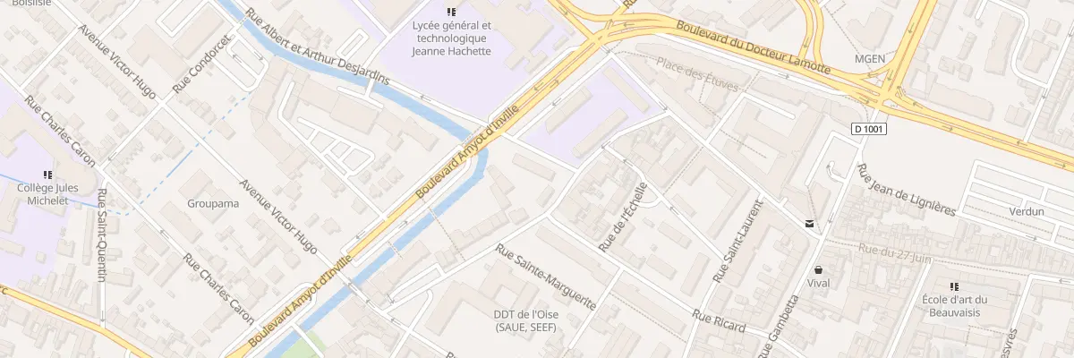 Plan du 3 Rue Moyrenc à Beauvais