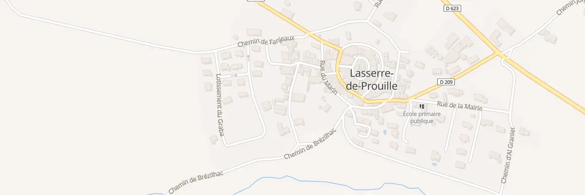 Plan du 5000 Rue du Château à Lasserre-de-Prouille