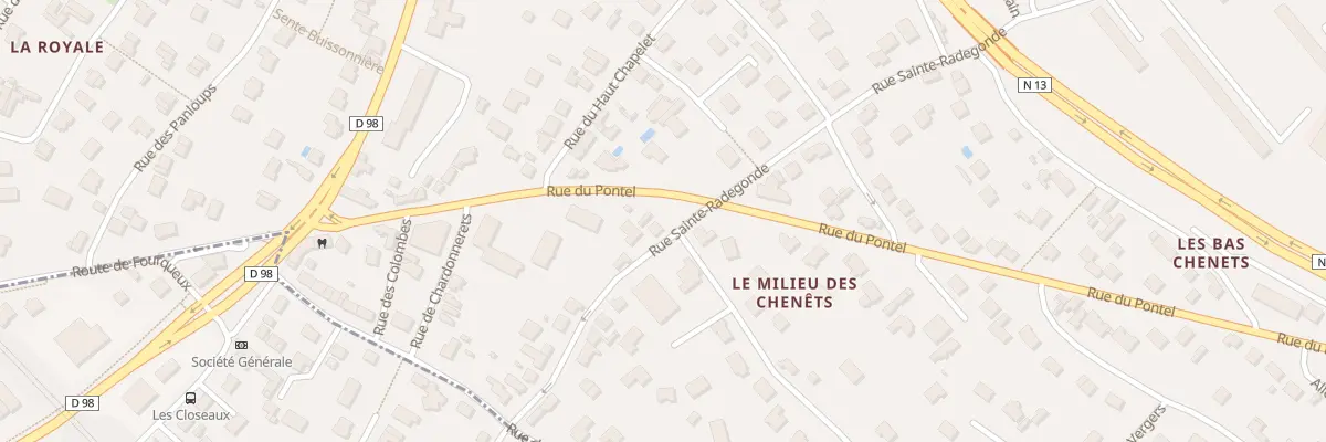 Plan du 34 Rue Ste Radegonde à Saint-Germain-en-Laye