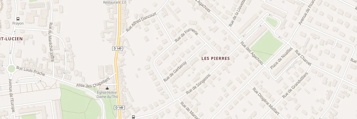 Plan du 7 Rue de Gerberoy à Beauvais