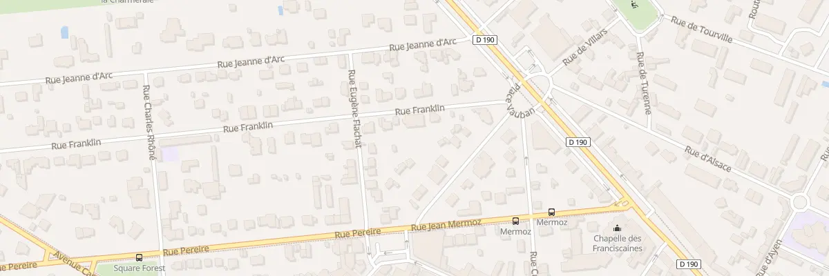 Plan de la Rue Franklin à Saint-Germain-en-Laye