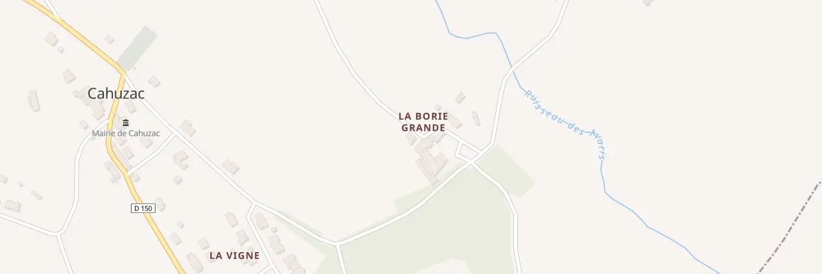 Plan du 5036 La Borie Grande à Cahuzac
