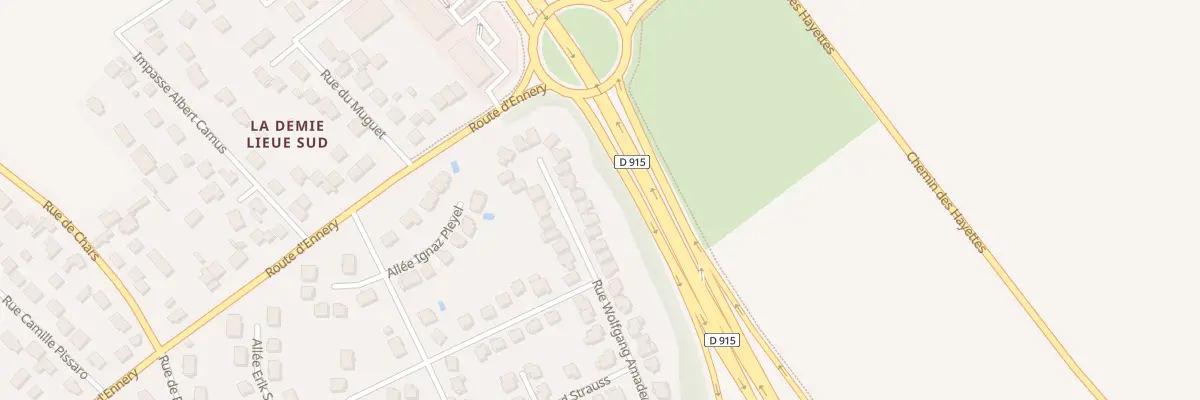 Plan du 50 Rue Wolfgang Amadeus Mozart à Osny