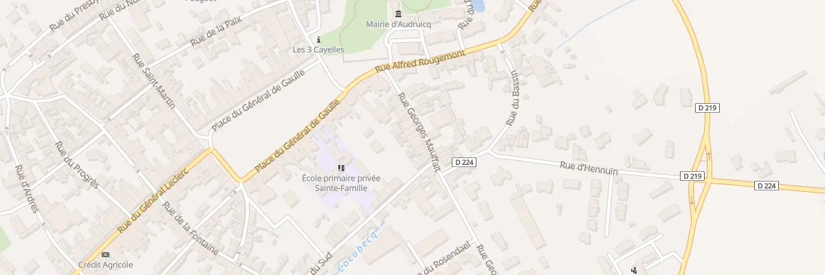 Plan du 80 Rue Georges Mauffait à Audruicq