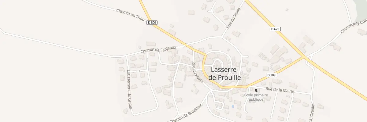 Plan du 5000 Le Village à Lasserre-de-Prouille