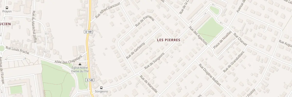 Plan du 8 Rue de Gerberoy à Beauvais
