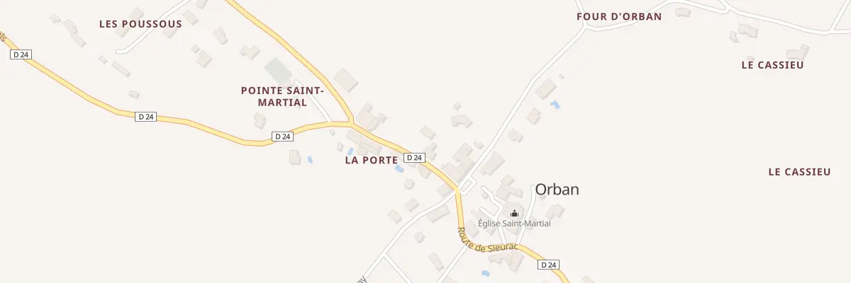 Plan du 5200 Saint Martial à Orban