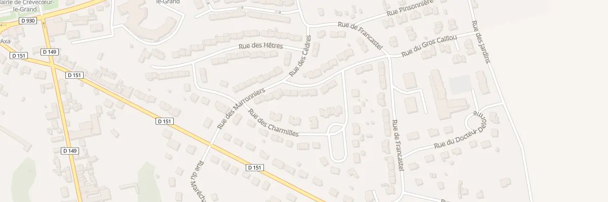 Plan du 20 Rue du Marronnier à Crèvecœur-le-Grand