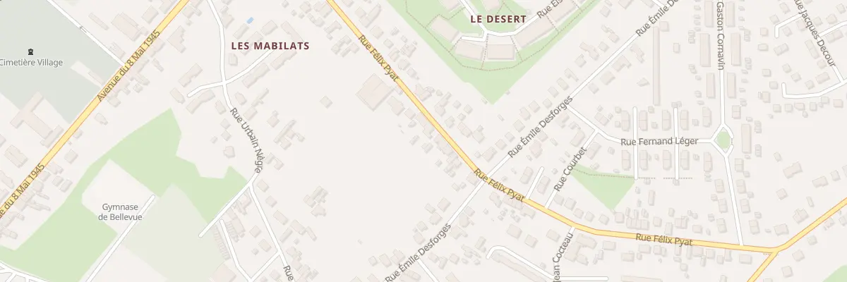 Plan du 38 Rue Félix Pyat à Vierzon