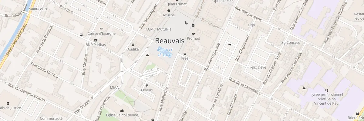 Plan du 2 Rue de la Madeleine à Beauvais