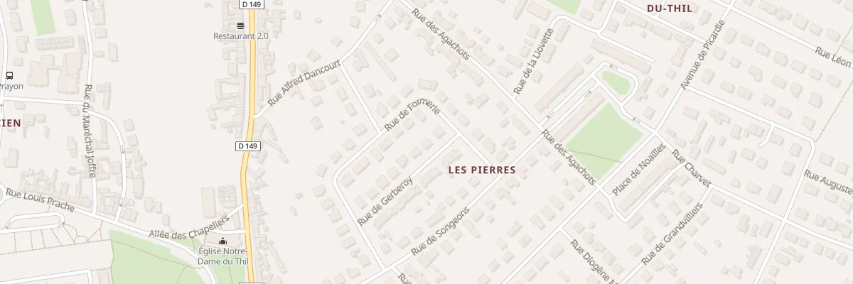 Plan du 13 Rue de Gerberoy à Beauvais