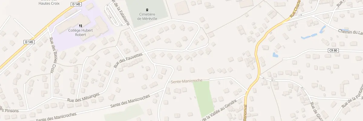 Plan du 10 Rue de Bel Air au Mérévillois