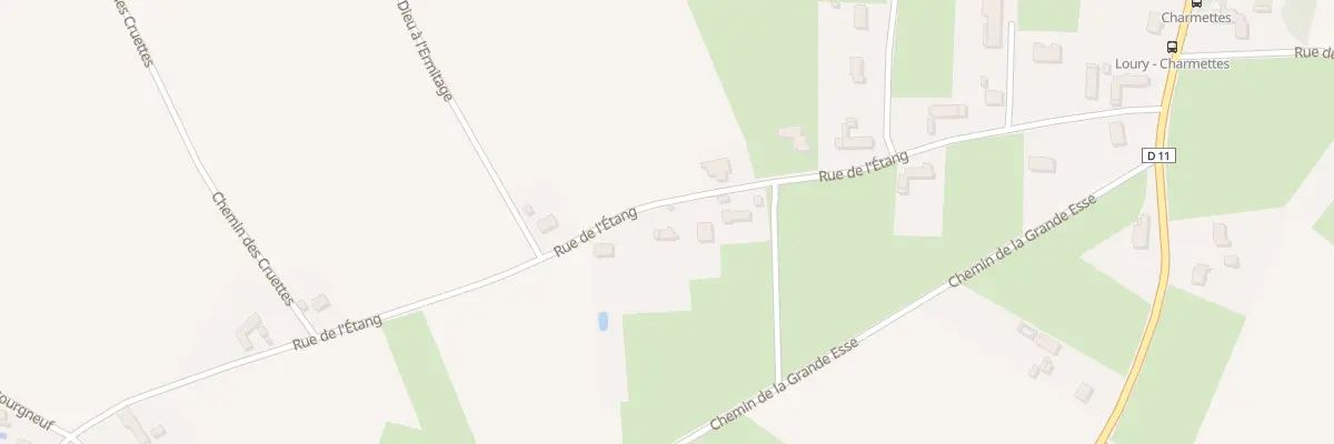 Plan du 337 Rue de l’Etang à Loury