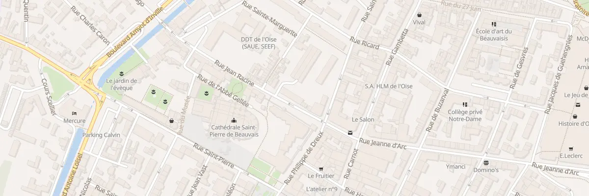 Plan du 8 Rue Jean Racine à Beauvais