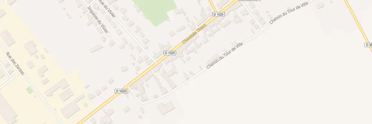 Plan du 83 Vc Chaussee Thiers à Quevauvillers