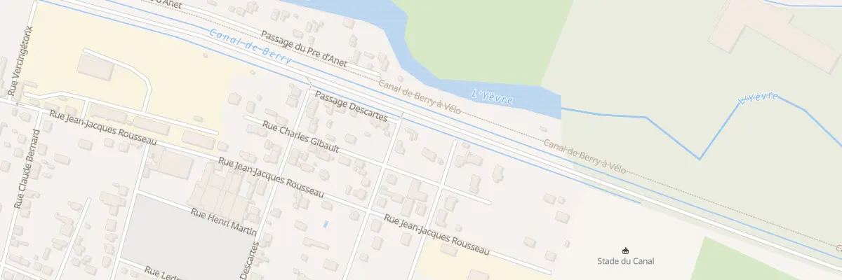 Plan du 1A Rue André Guillemain à Vierzon