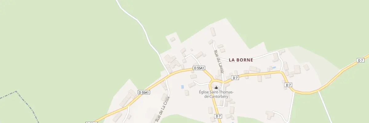 Plan du 5132 La Borne à Blessac