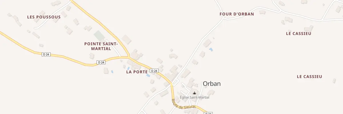 Plan du 5194 Saint Martial à Orban