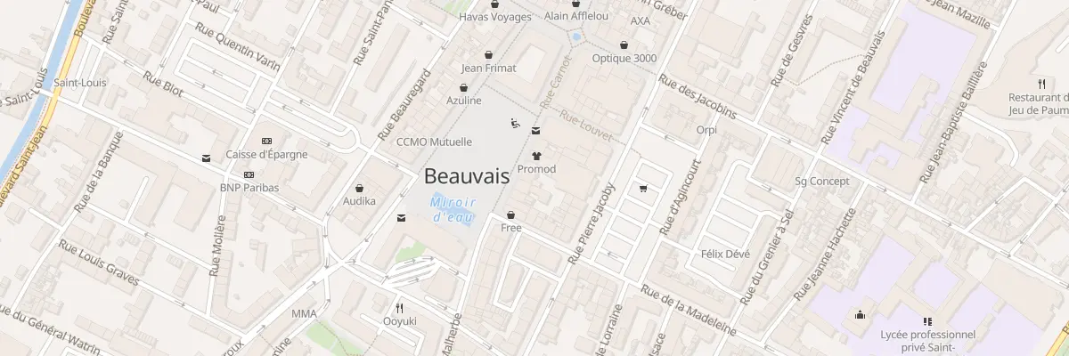 Plan du 11 Rue de la Madeleine à Beauvais