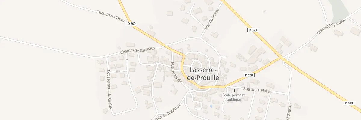 Plan du 12 Le Village à Lasserre-de-Prouille